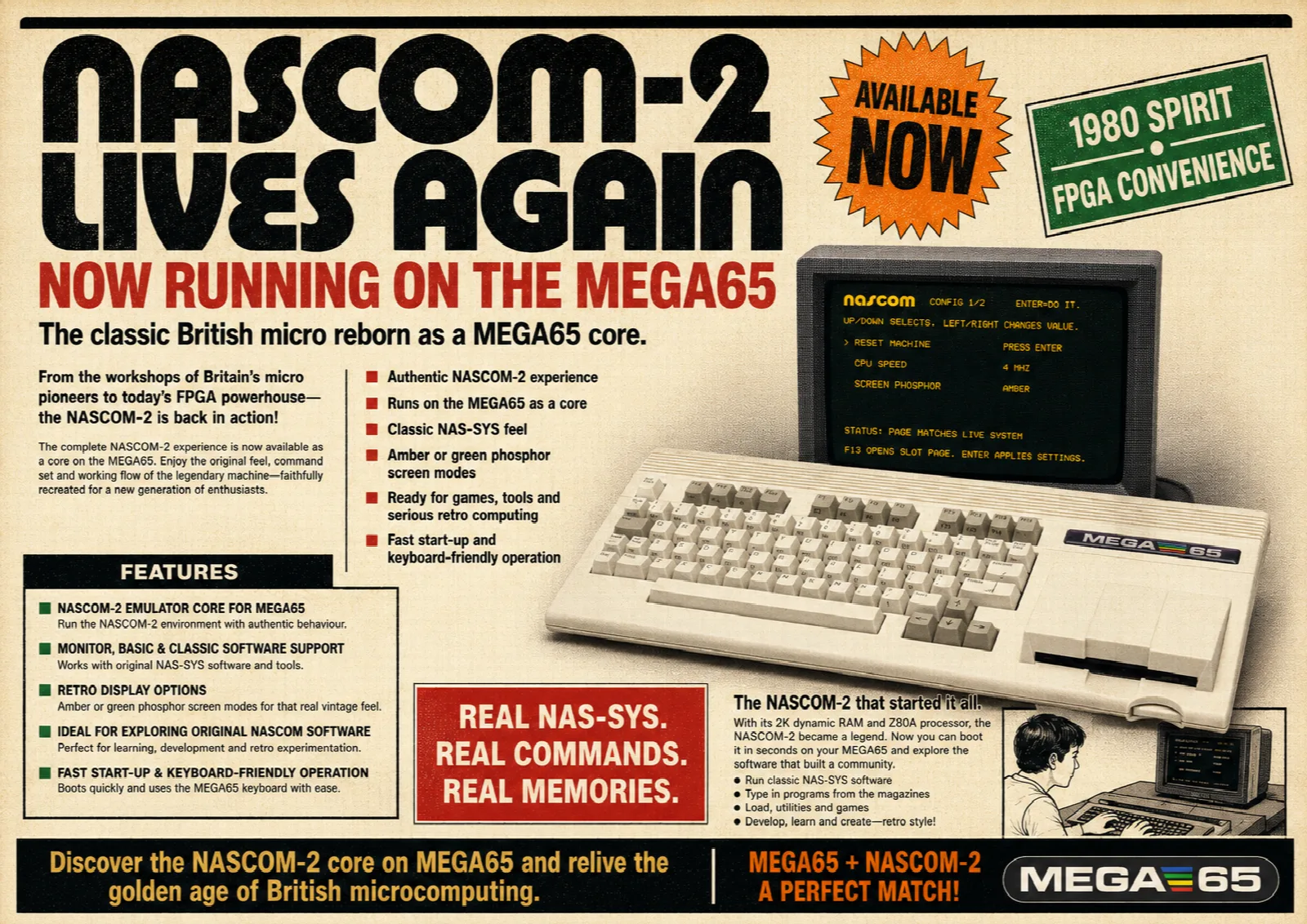 Nascom 2 lebt auf dem MEGA65 weiter